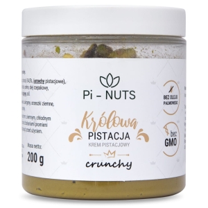 Krem pistacjowy Królowa pistacja crunchy Pi-Nuts 200g