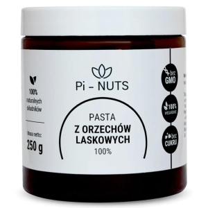 Pasta z orzechów laskowych 100% Pi-Nuts 250g