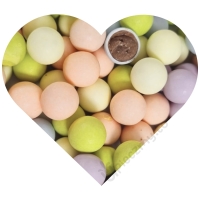 Choco Balls posypka czekoladowe kulki draże pastelowe 60g