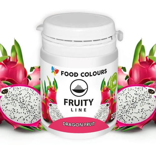 Barwnik naturalny w proszku Dragon Fruit Fruity Line Różowy 20g