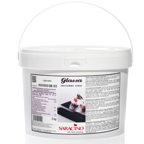 Polewa lustrzana Mirror Glaze Saracino Ciemna Czekolada 3kg