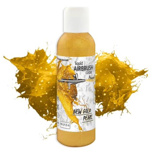 Barwnik w płynie do aerografu Perłowy Złoty 135ml
