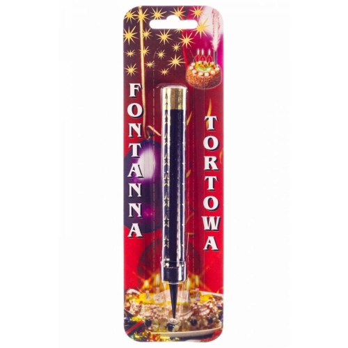 Fontanna raca na tort czarna fontanna tortowa 12cm 1szt