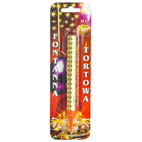 Fontanna raca na tort krótka fontanna tortowa 12cm 1szt