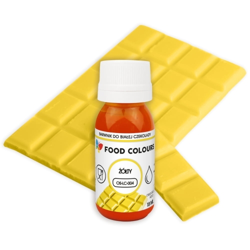 Barwnik w płynie do białej czekolady Żółty 18ml