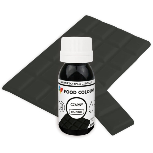 Barwnik w płynie do białej czekolady Czarny 18ml