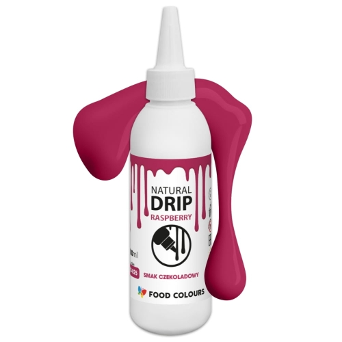 Drip do tortu polewa zastygająca Malinowa Różowa 100ml