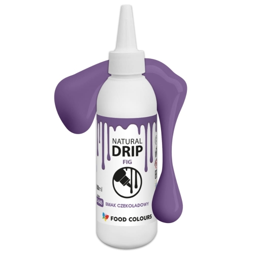Drip do tortu polewa zastygająca Figowa Fioletowa 100ml