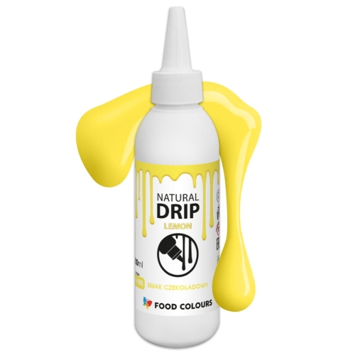 Drip do tortu polewa zastygająca Cytrynowa Żółta 100ml