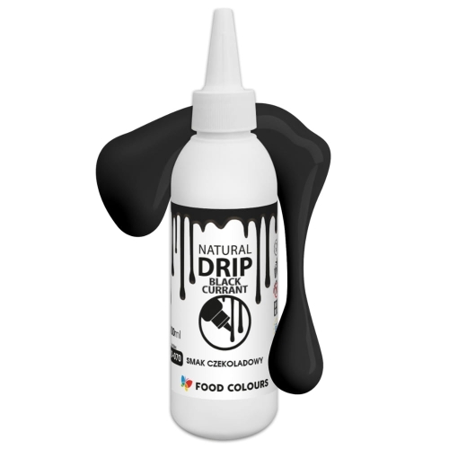 Drip do tortu polewa zastygająca Food Colours Czarna 100ml
