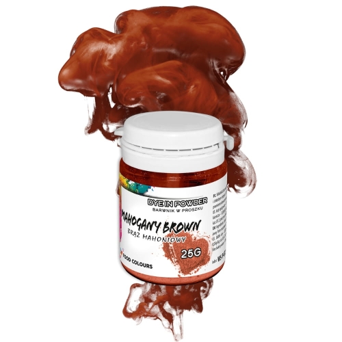 Barwnik spożywczy w proszku Brązowy Mahoniowy 25g