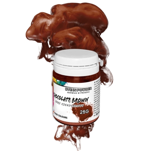 Barwnik spożywczy w proszku Brązowy Czekoladowy 25g