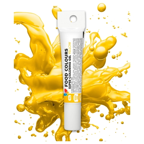 Barwnik spożywczy żel w tubce Food Colours Żółty 20g