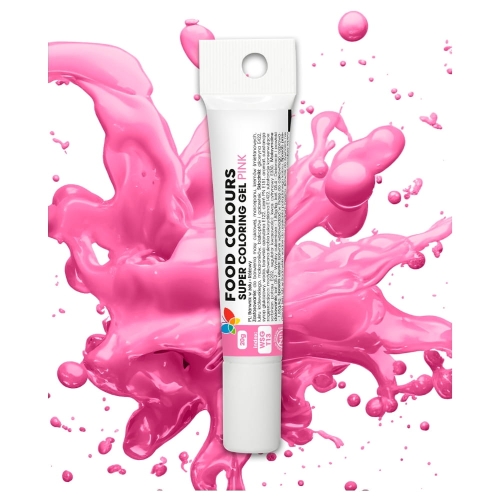 Barwnik spożywczy żel w tubce Food Colours Różowy 20g