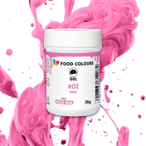Właściwości barwnika w żelu Pink