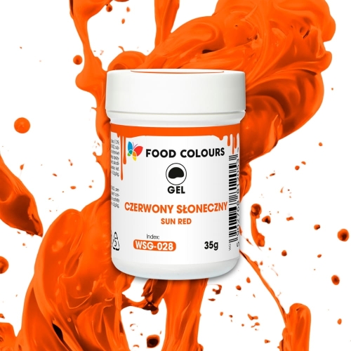 Barwnik w żelu w kolorze Sun Red