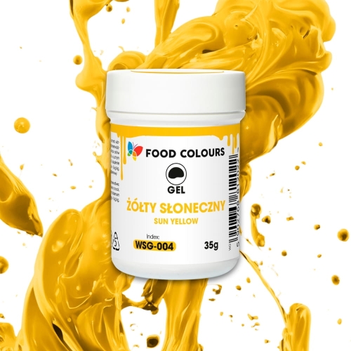 Właściwości barwnika w żelu Sun Yellow