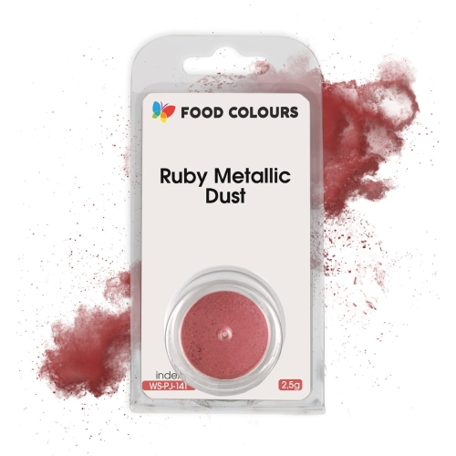 Pyłek dekoracyjny rubinowy czerwony