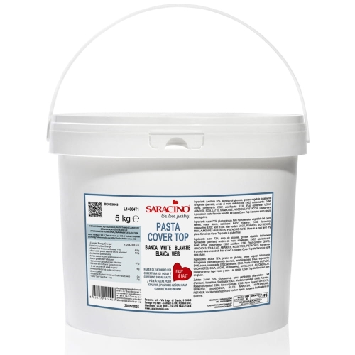 Masa cukrowa na tort Saracino Pasta COVER TOP biała 5kg
