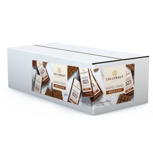 Neapolitanki mini czekolady mleczne 33,6% Callebaut 75szt