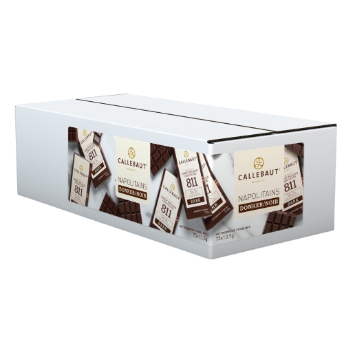 Neapolitanki mini czekolady deserowe 54,5% Callebaut 75szt