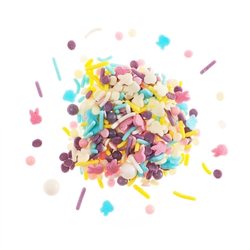 Kolorowa posypka cukrowa Króliczki mix 56g