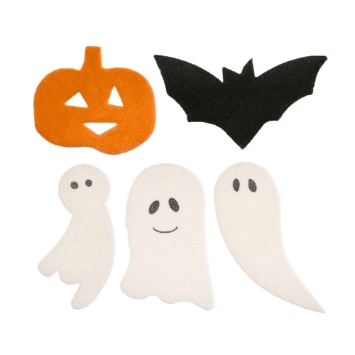 Dekoracje waflowe Halloween Dynia Duszek Nietoperz 25szt