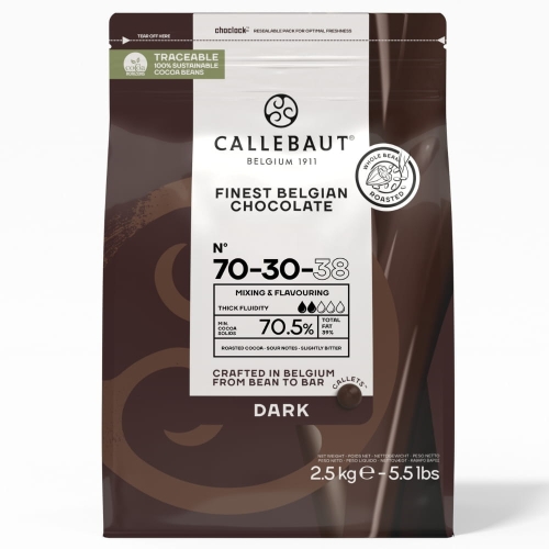 Gorzka czekolada 70,5% Callebaut Receptura 70-30-38 2,5kg
