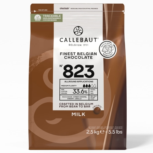 Czekolada mleczna 33,6% Callebaut Receptura 823 2,5kg