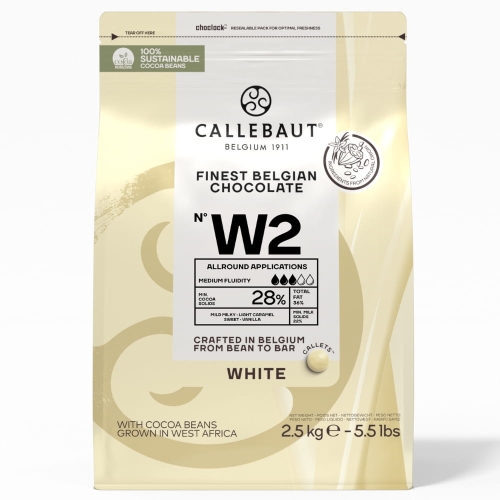 Biała czekolada 28% Callebaut Receptura W2 2,5kg