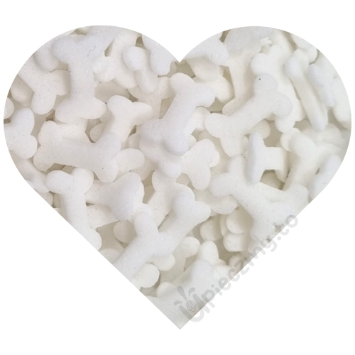 Białe kości kostki posypka cukrowa Halloween konfetti 40g