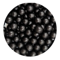 Czarne groszki perłowe 4 mm