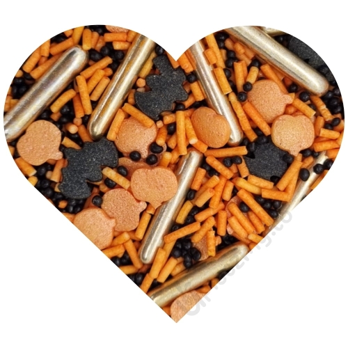 Posypka cukrowa Halloween mix Dynie Nietoperze 60g