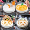 Dynia na Halloween szablon na tort