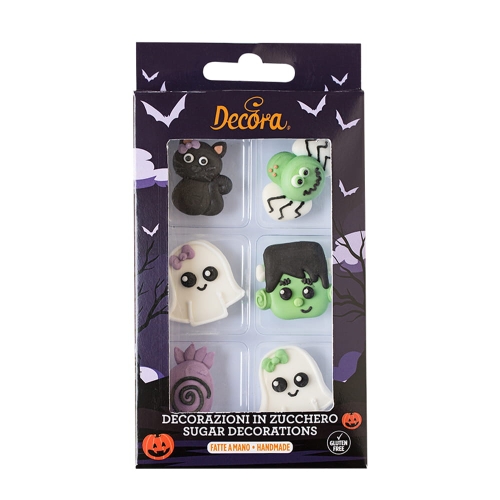 Frankenstein dekoracje cukrowe na Halloween Decora 6szt