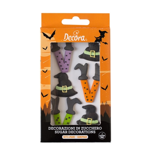 Wiedźmy dekoracja cukrowa na Halloween Decora 6szt