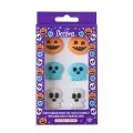 Dynie i czaszki straszne Halloween dekoracja cukrowa Decora 6szt