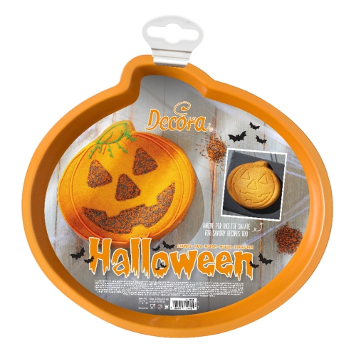 Forma do pieczenia Dynia na Halloween pomarańczowa 30x5cm