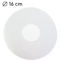Podkład pod tort piętrowy z dziurką 3cm Biały dwustronny 16cm