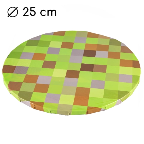Podkład pod tort Minecraft gruby 10mm sztywny 25cm