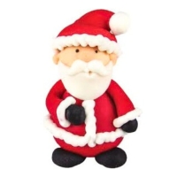 Święty Mikołaj świąteczna figurka cukrowa na tort 