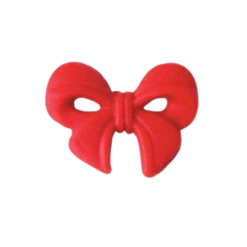 Czerwona kokardka z masy cukrowej malutka 2x2cm 20szt