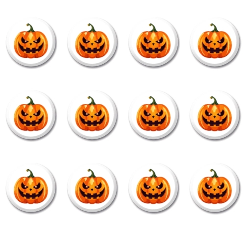 Beza dynia beziki 2,5cm dekoracja cukrowa na Halloween 12szt