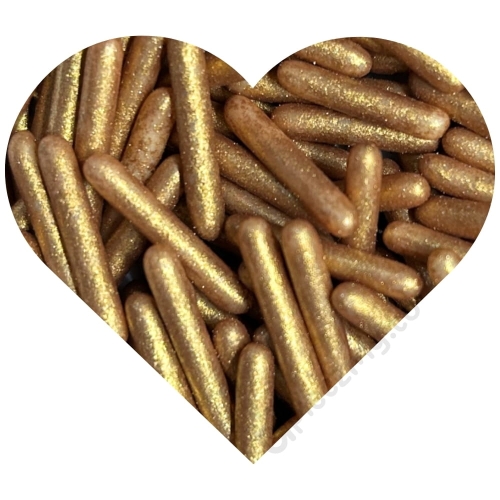 Złote Makaroni podłużna posypka cukrowa 60g