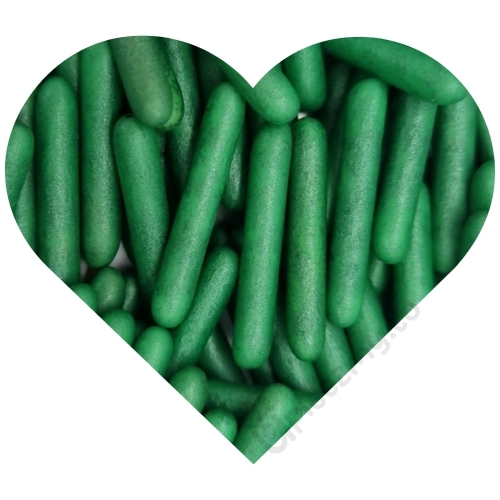 Zielone Makaroni podłużna posypka cukrowa 60g