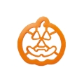 Uśmiechnięta dynia mini foremka do ciastek Halloween wykrojnik