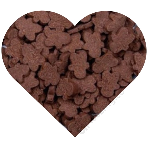 Brązowa posypka na tort