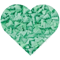 Zielone choinki posypka cukrowa konfetti 40g