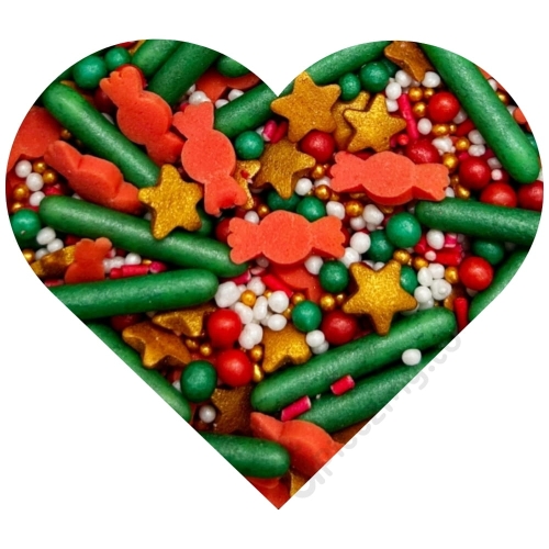 Na Choinkę kolorowa świąteczna posypka cukrowa 60g