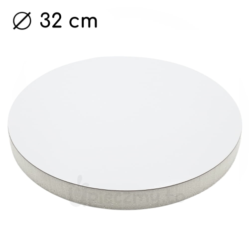 Podkład styrodurowy z białym krążkiem bardzo gruby fi 32cm